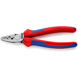 Knipex 97 72 180 Crimping Pliers for End Sleeves Ferrules 180mm Grip Handle